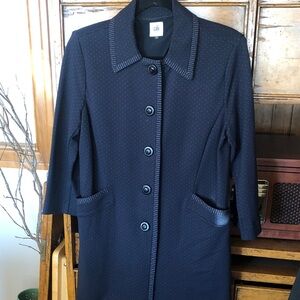 Cabi Women's Navy Carriage Jacket Trench Coat, Size Small